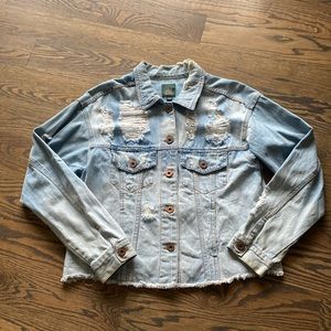 Wild Fable Distressed Jean Jacket